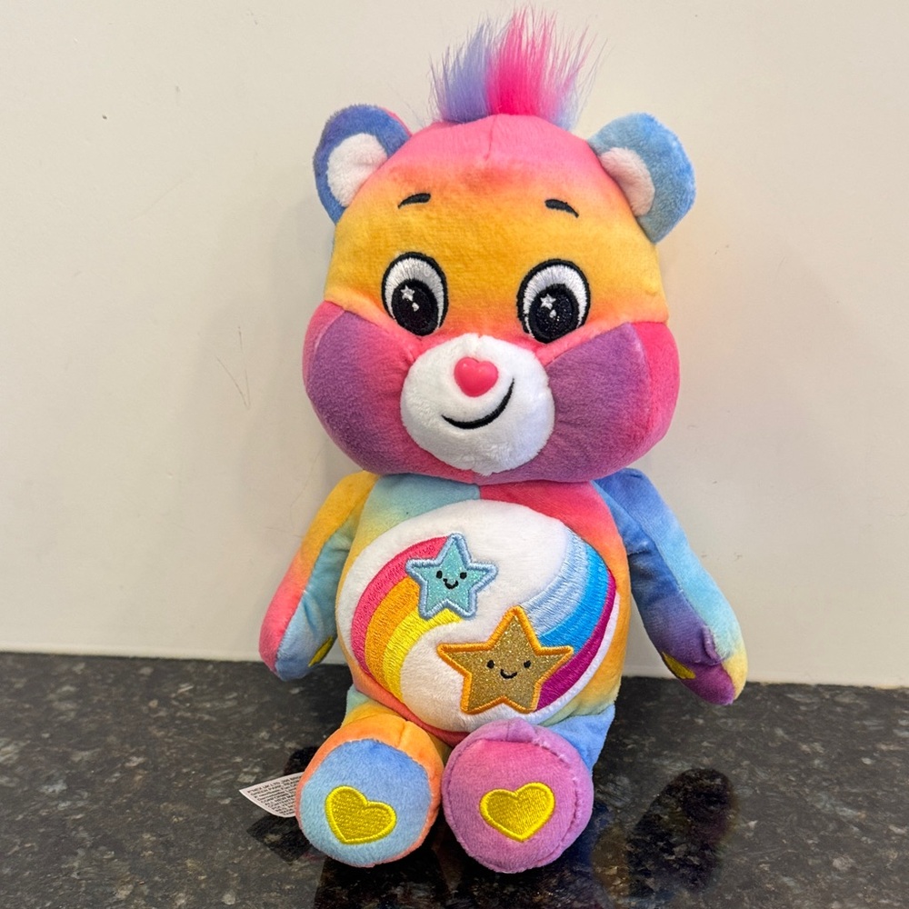 Care Bears Unlock The Magic 10” Dare To Care Bear Plush Bean Stuffed Animal 2022